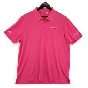 Adidas Golf Mens XL Polo Shirt Pink Walt Disney World Arnold Palmer Logo